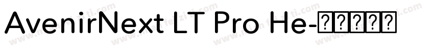 AvenirNext LT Pro He字体转换
